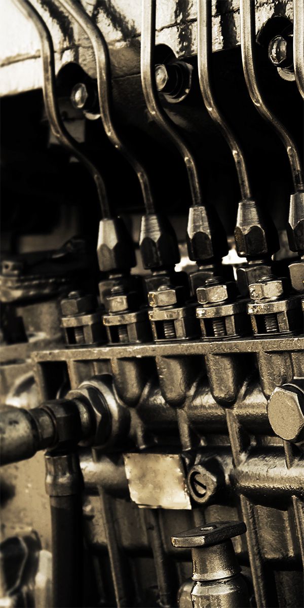 Eine Nahaufnahme eines Motors.